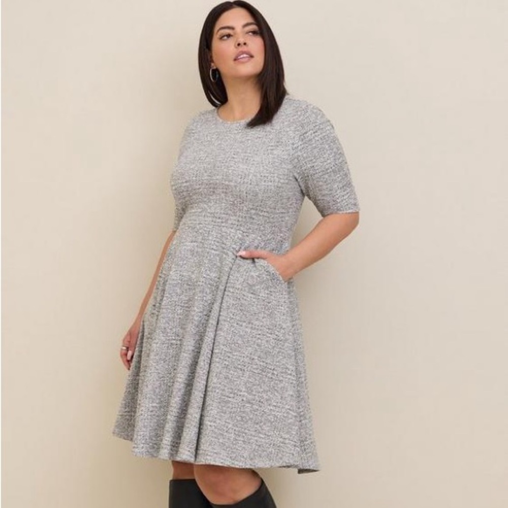 Torrid Mini Studio Double Knit Skater Dress.  Torrid size 2.